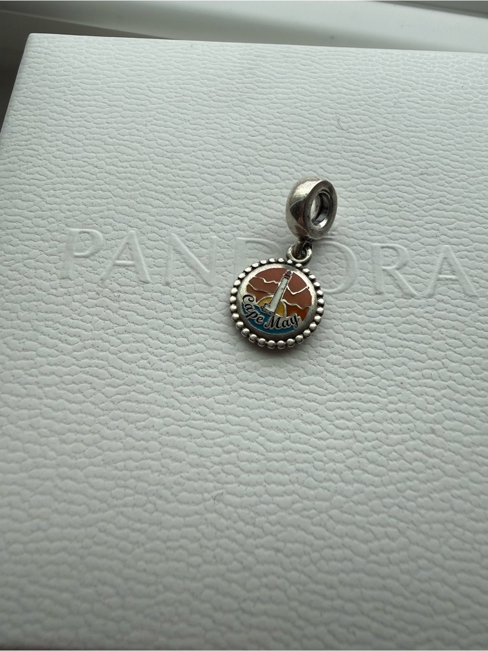 Pandora Cape May Lighthouse Dangle Charm